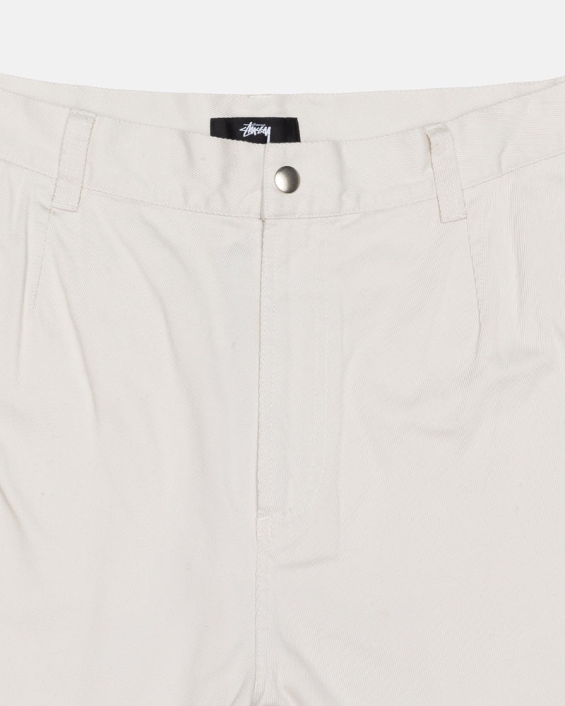 White Stüssy Workgear Trouser Twill Pants | USA GHOEAR158