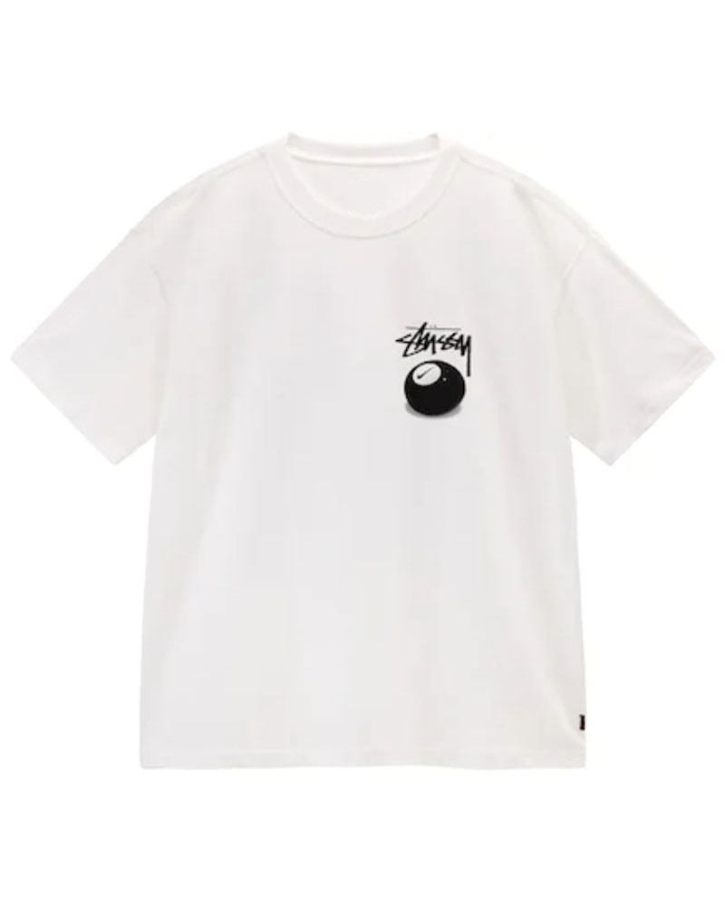 White Stüssy X NK 8 Ball T-Shirts | USA OCFBWJ512