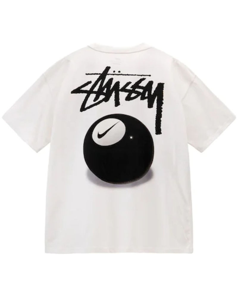 White Stüssy X NK 8 Ball T-Shirts | USA OCFBWJ512