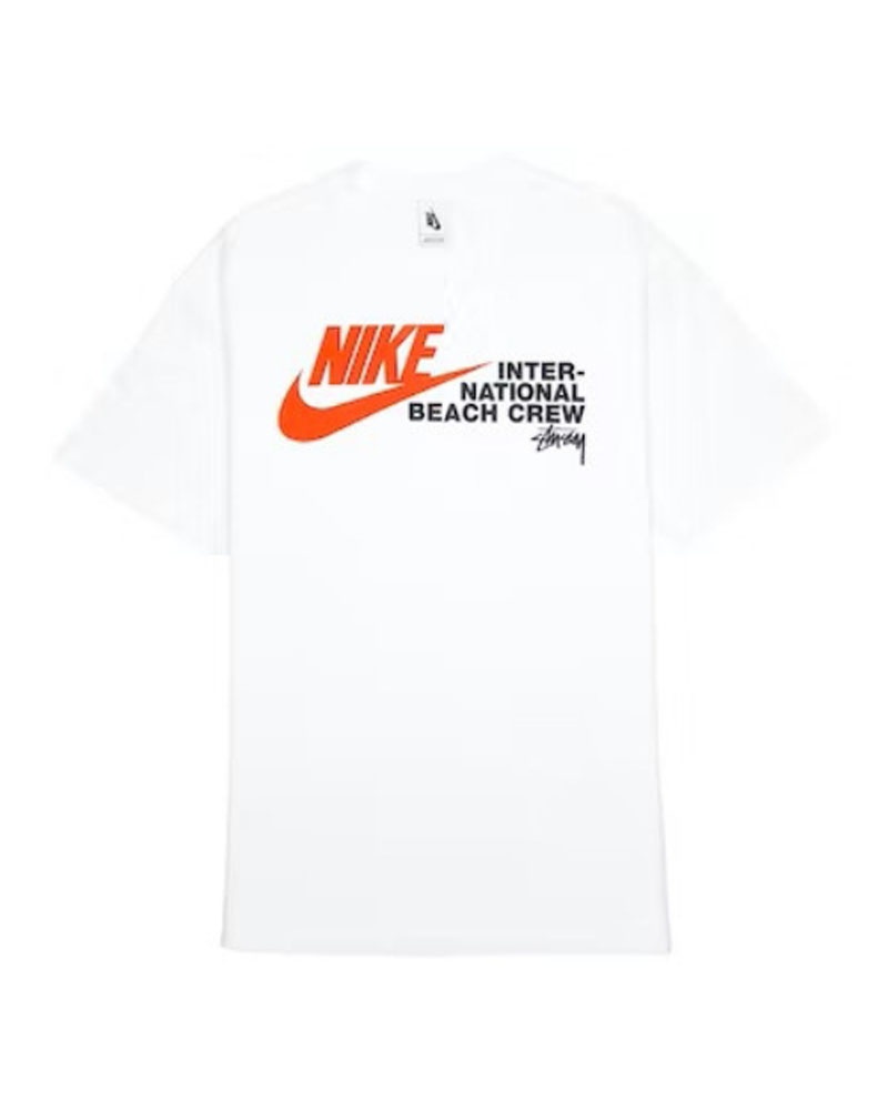 White Stüssy X NK International Beach Crew T-Shirts | USA KTRNDG312