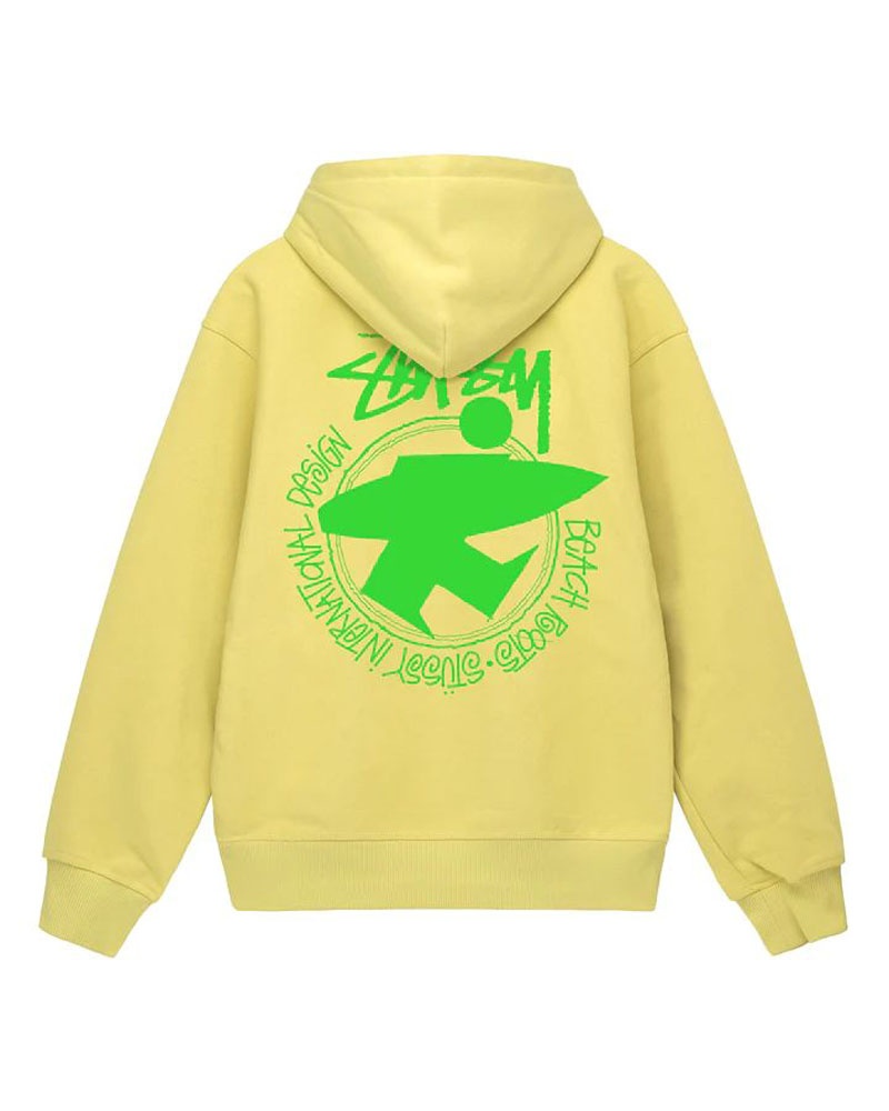 Yellow Stüssy Beach Roots Hoodie | USA XMNEVG375