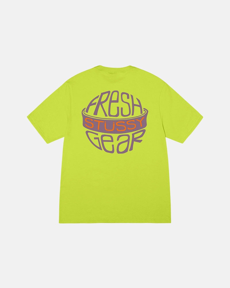 Yellow Stüssy Fresh Gear T-Shirts | USA POZHIS843