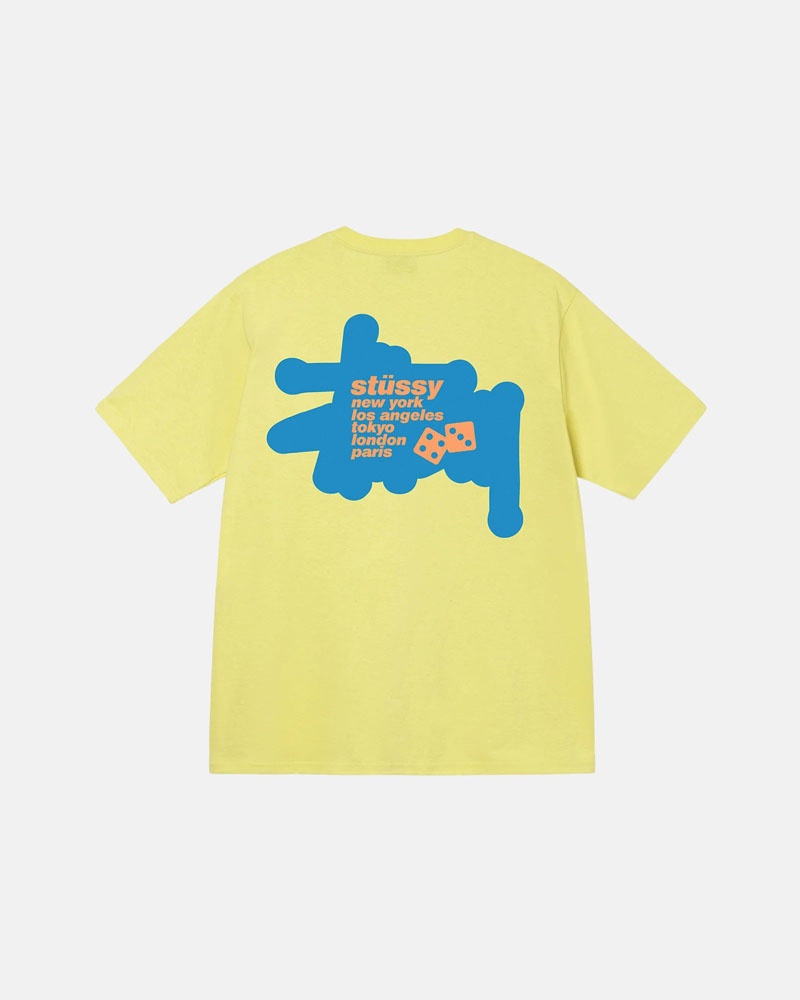 Yellow Stüssy Silhouette T-Shirts | USA EFHXMY563