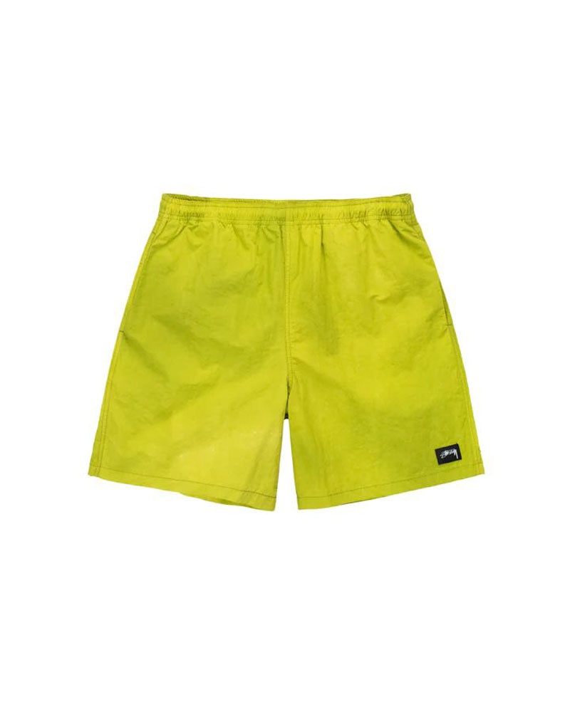 Yellow Stüssy Wave Dye Nylon Shorts | USA JMNCKX385